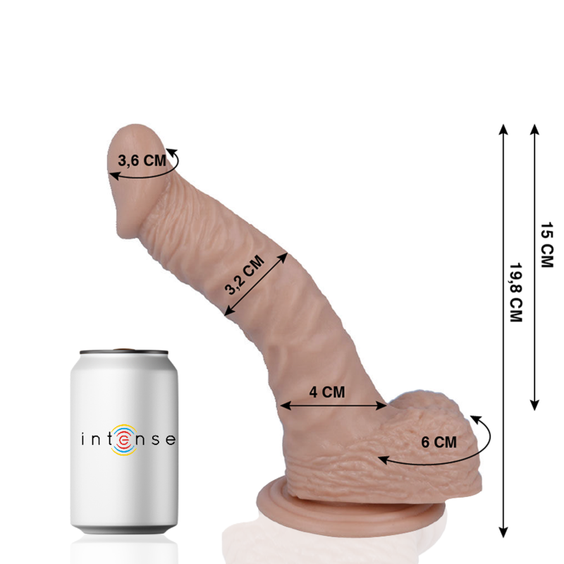 MR INTENSE - 18 REALISTIC PENIS 19.8 CM -O- 3.2 CM