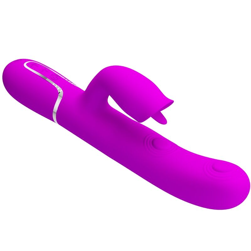 PRETTY LOVE - VIBRADOR CONEJO LAMIENDO FUCSIA