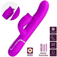 PRETTY LOVE - VIBRADOR CONEJO LAMIENDO FUCSIA