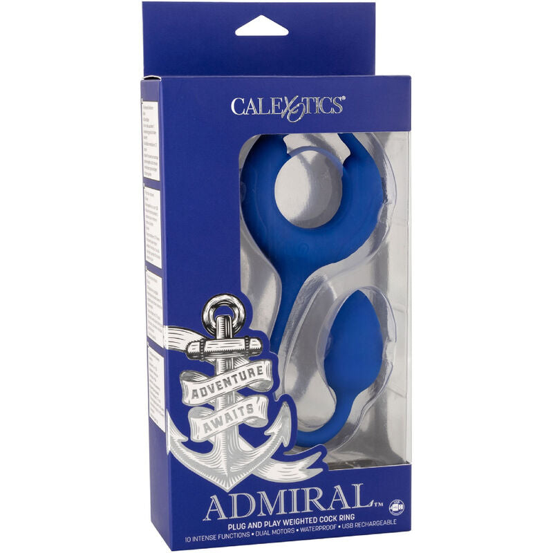 CALEXOTICS - ANILLO PARA EL PENE PESADO AZUL ALMIRANTE