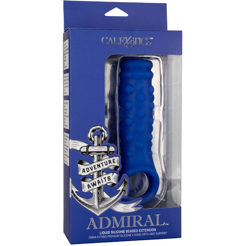 CALEXOTICS - ADMIRAL BLUE LIQUID SILICONE PEARL PENIS COVER