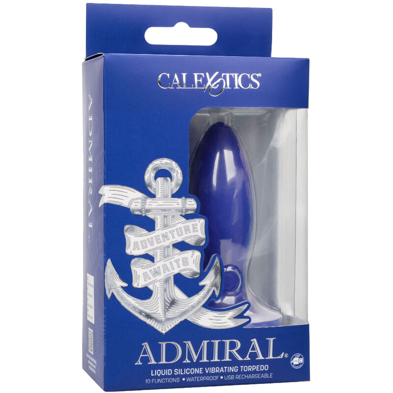 CALEXOTICS - ADMIRAL VIBRADOR PLUG ANAL TORPEDO AZUL