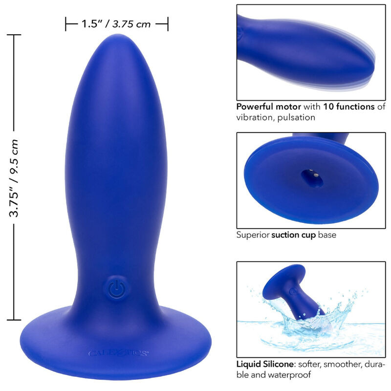 CALEXOTICS - ADMIRAL VIBRADOR PLUG ANAL TORPEDO AZUL