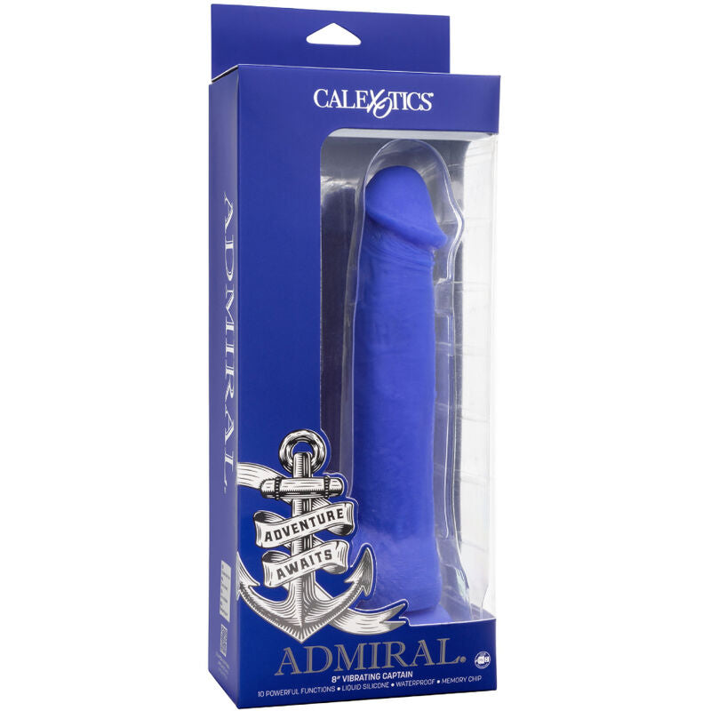 CALEXOTICS - DILDO VIBRADOR REALISTA ADMIRAL CAPTAIN AZUL