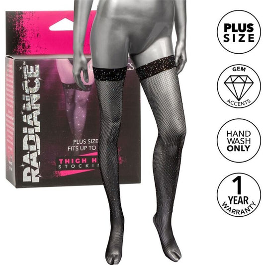 CALEXOTICS - RADIANCE RHIN THIGH STOCKINGS PLUS SIZE