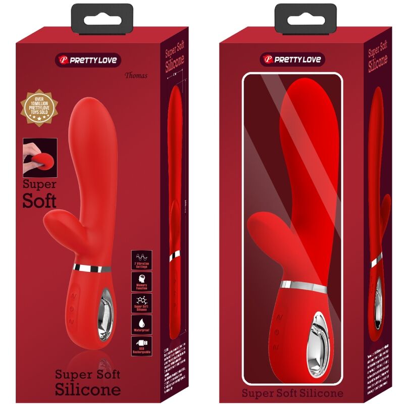 PRETTY LOVE - MULTIFUNCTIONAL G-SPOT VIBRATOR THOMAS RED