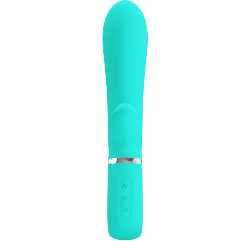 PRETTY LOVE - VIBRADOR MULTIFUNCIÓN PUNTO G THOMAS AQUA GREEN