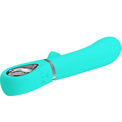 PRETTY LOVE - VIBRADOR MULTIFUNCIÓN PUNTO G THOMAS AQUA GREEN