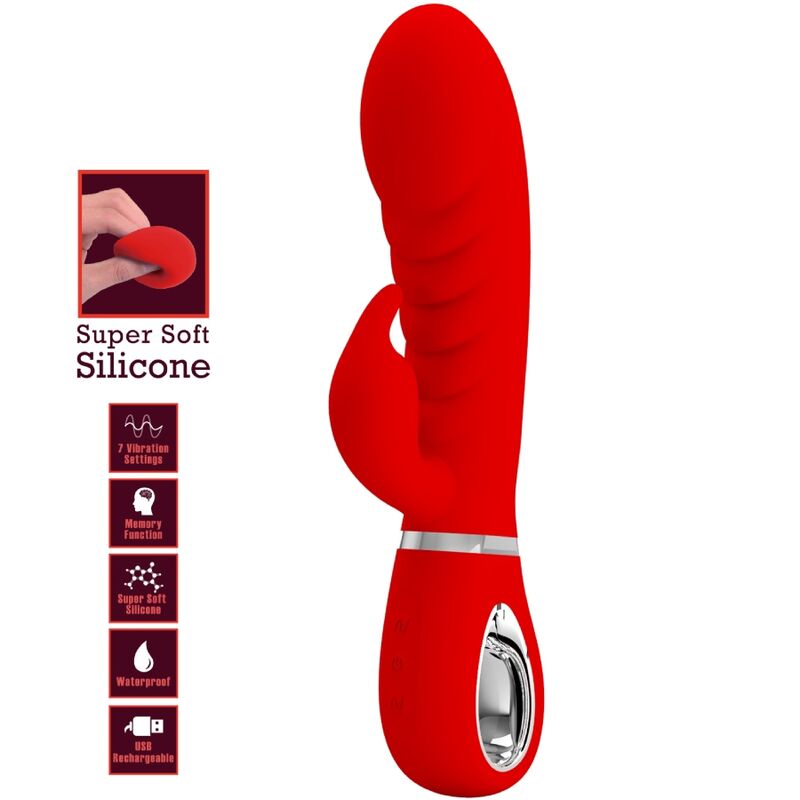 PRETTY LOVE - PRESCOTT RED G-SPOT MULTIFUNCTION VIBRATOR