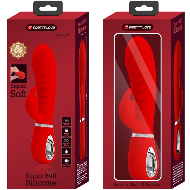 PRETTY LOVE - PRESCOTT RED G-SPOT MULTIFUNCTION VIBRATOR