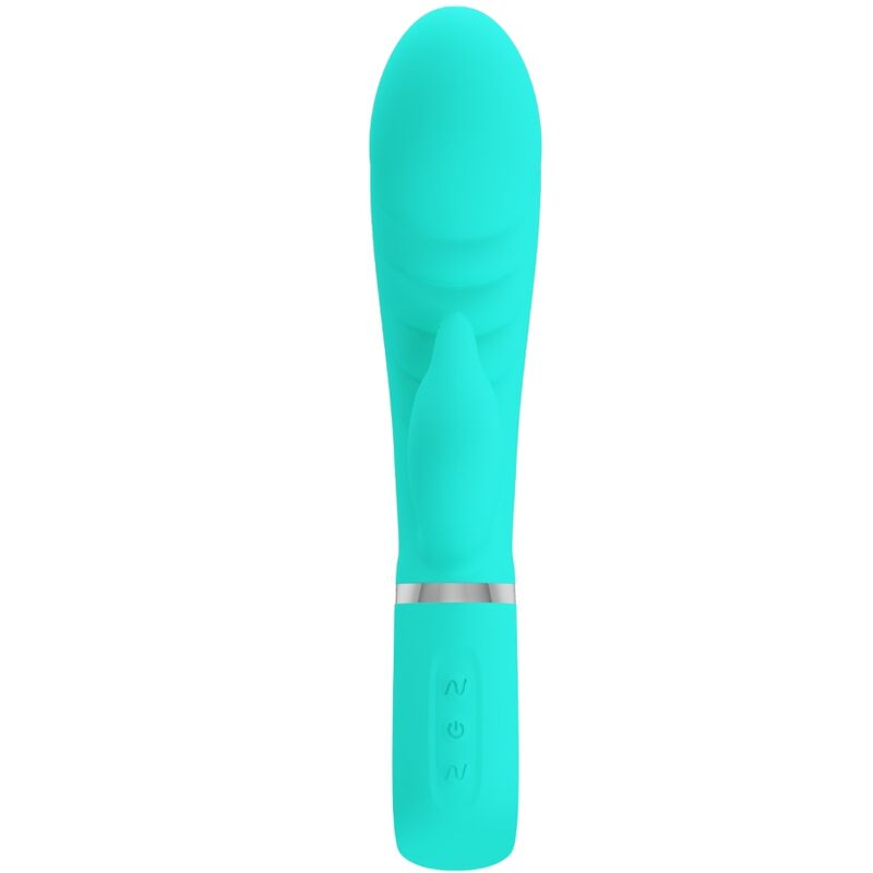 PRETTY LOVE - VIBRATEUR MULTIFONCTION G-SPOT PRESCOTT VERT AQUA