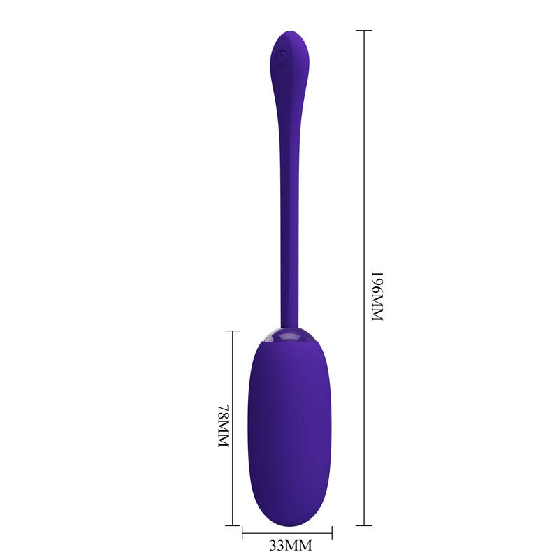 PRETTY LOVE - JULIUS VIBRATING EGG WATERPROOF-RECHARGEABLE PURPLE