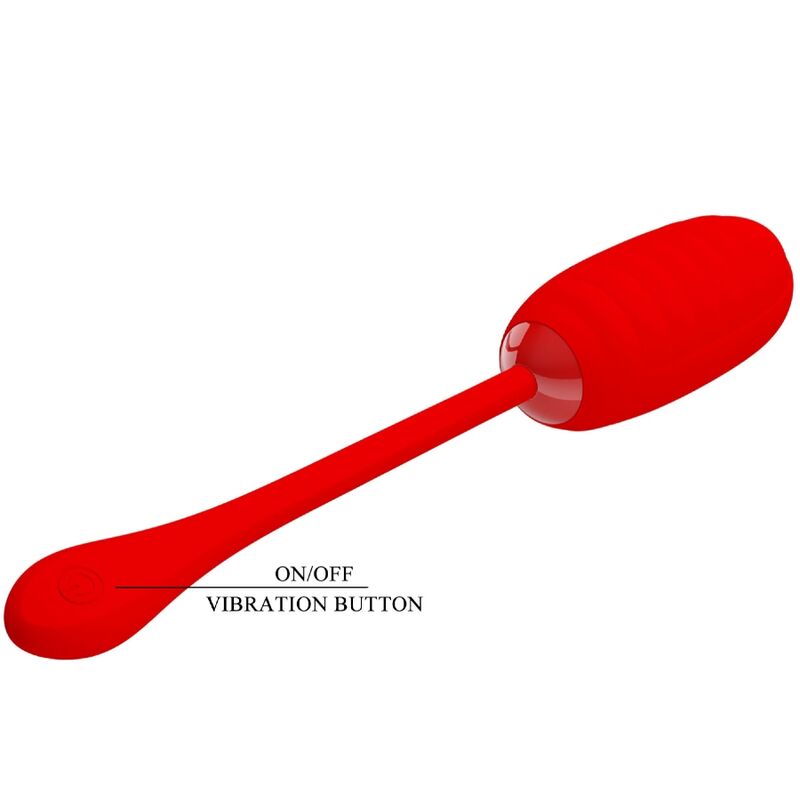 PRETTY LOVE - HUEVO VIBRADOR RECARGABLE KIRK ROJO