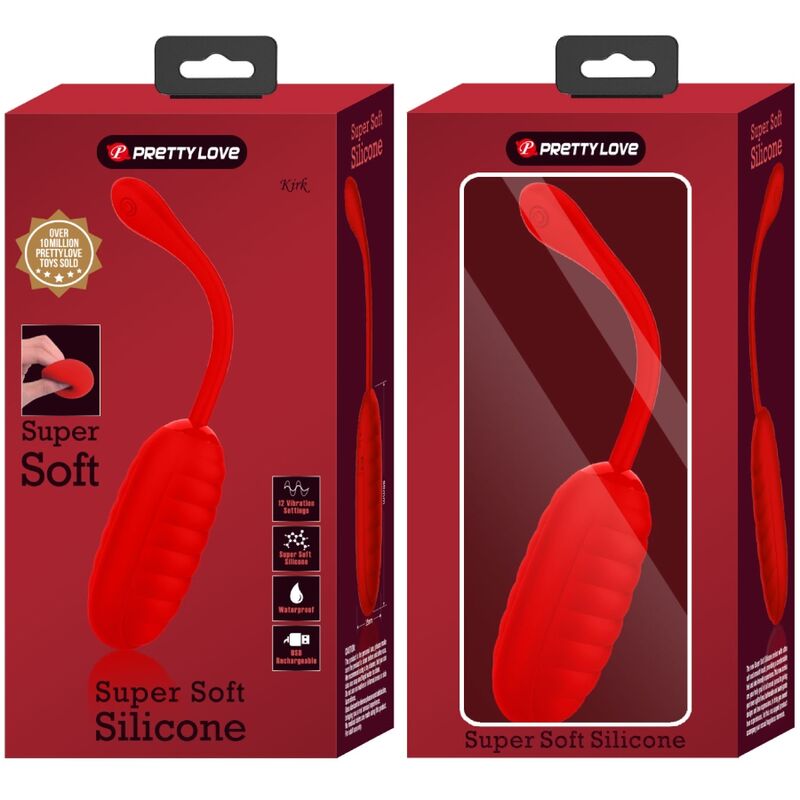 PRETTY LOVE - RECHARGEABLE VIBRATING EGG KIRK RED