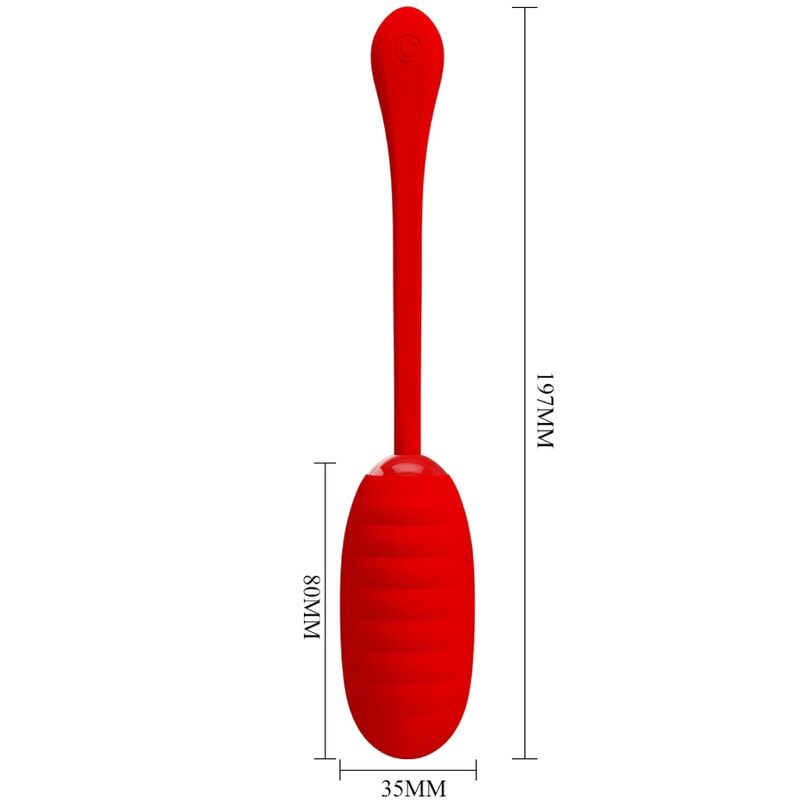 PRETTY LOVE - RECHARGEABLE VIBRATING EGG KIRK RED