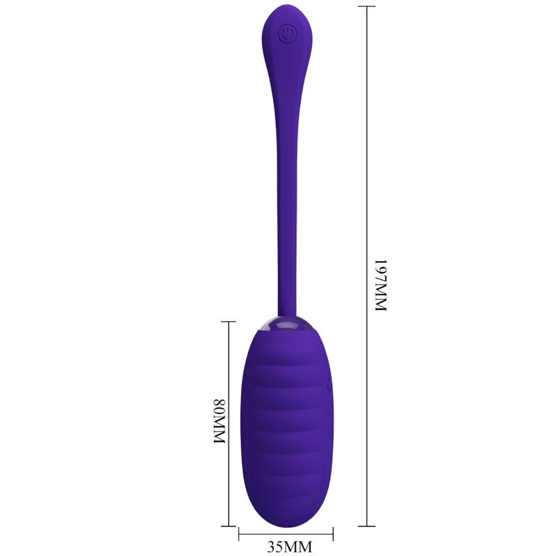 PRETTY LOVE - RECHARGEABLE VIBRATING EGG KIRK PURPLE