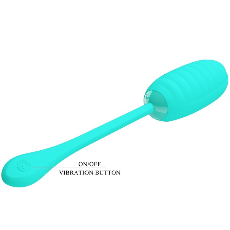 PRETTY LOVE - RECHARGEABLE VIBRATING EGG KIRK AQUA GREEN