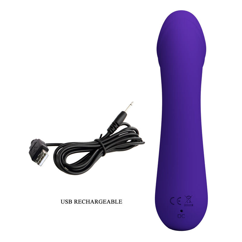 PRETTY LOVE - CETUS PURPLE RECHARGEABLE VIBRATOR