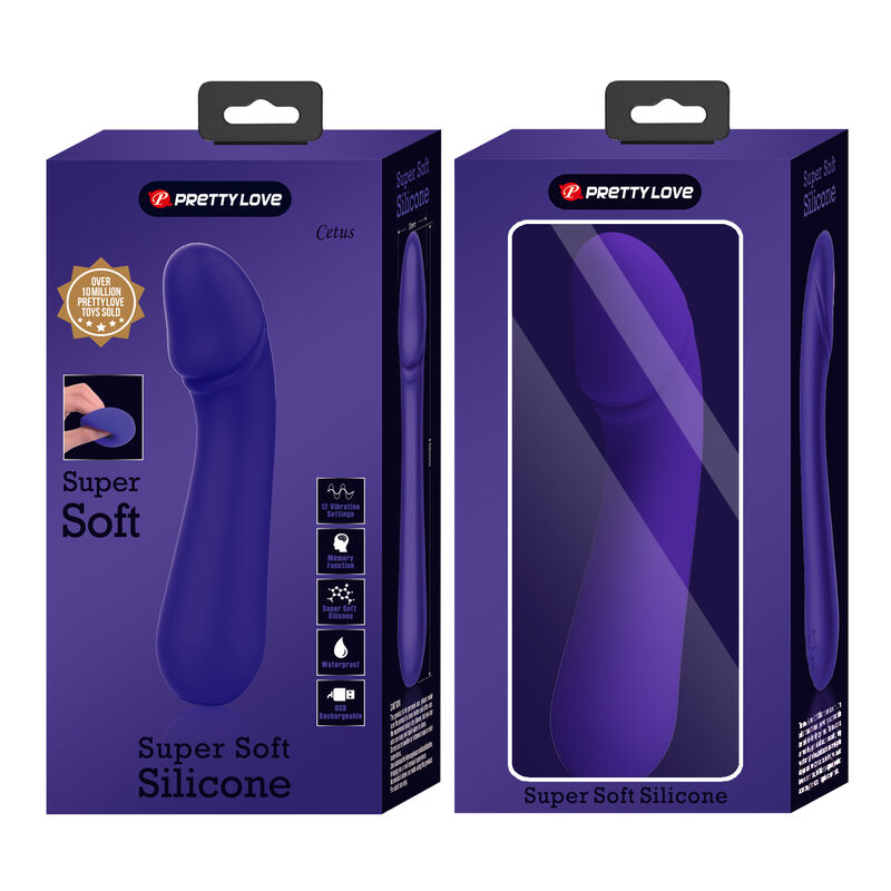 PRETTY LOVE - CETUS PURPLE RECHARGEABLE VIBRATOR