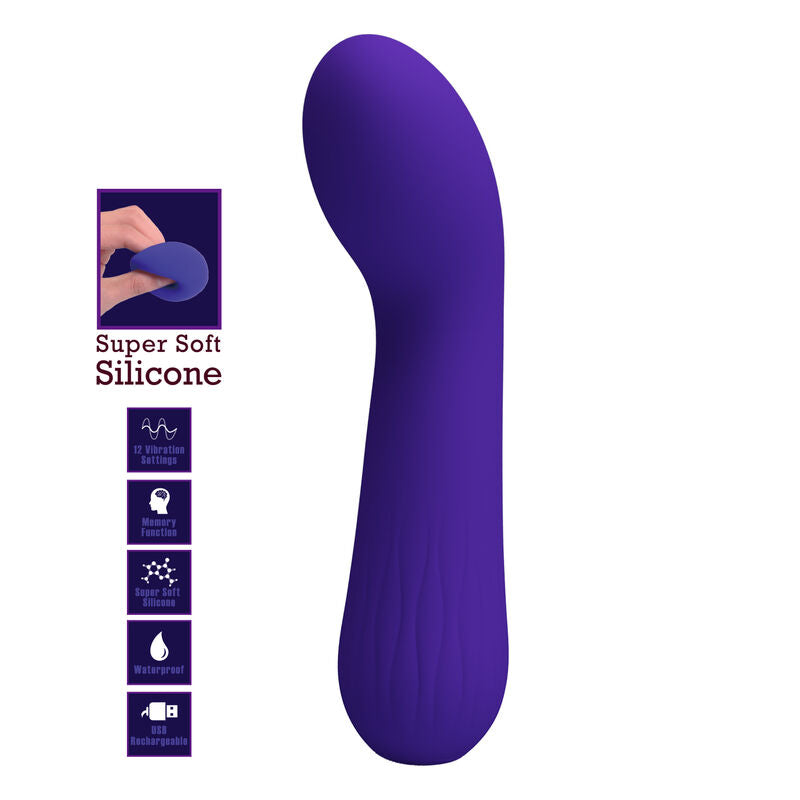 PRETTY LOVE - RECHARGEABLE VIBRATOR FAUN PURPLE