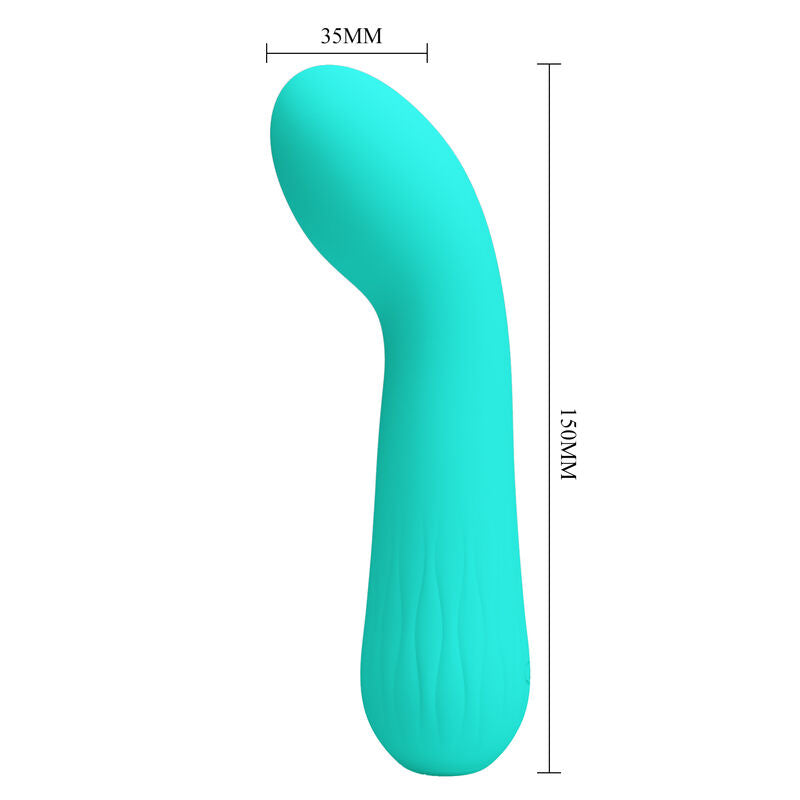 PRETTY LOVE - VIBRATEUR RECHARGEABLE FAUN VERT AQUA