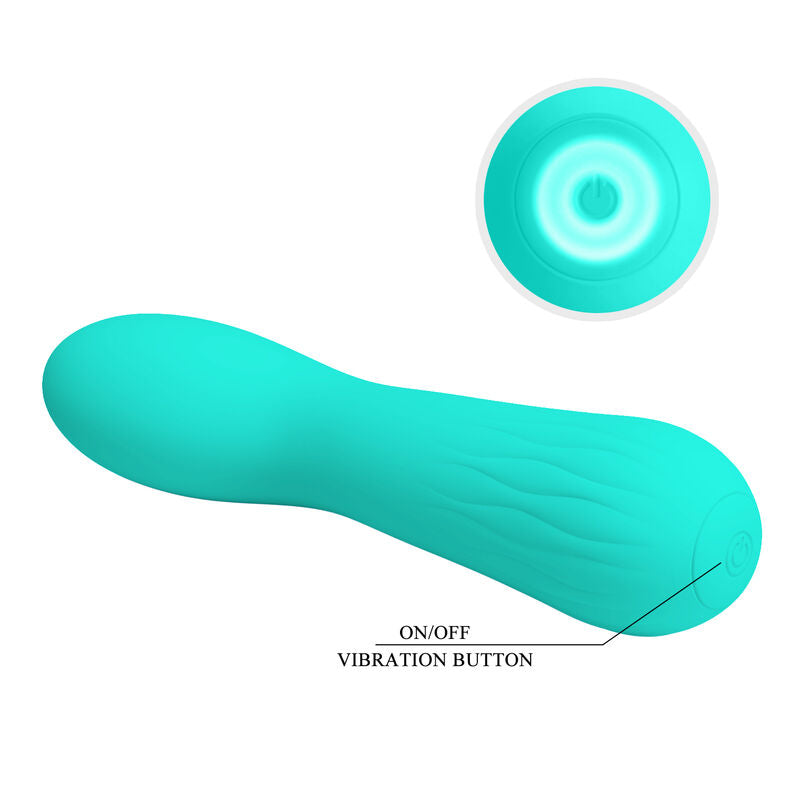 PRETTY LOVE - RECHARGEABLE VIBRATOR FAUN AQUA GREEN