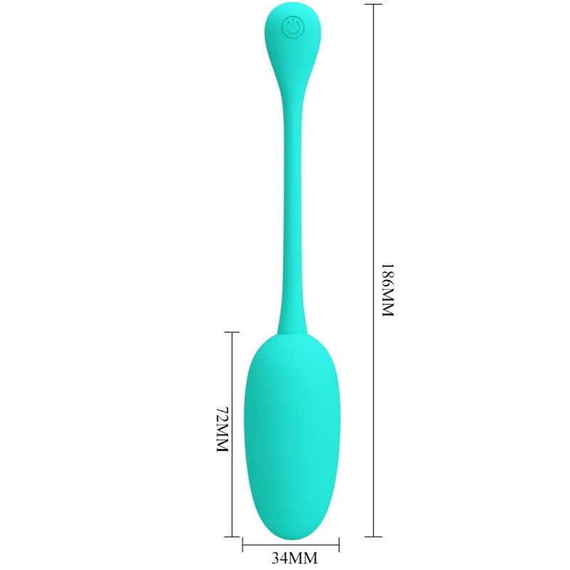 PRETTY LOVE - RECHARGEABLE VIBRATING EGG KNUCKER WATER GREEN