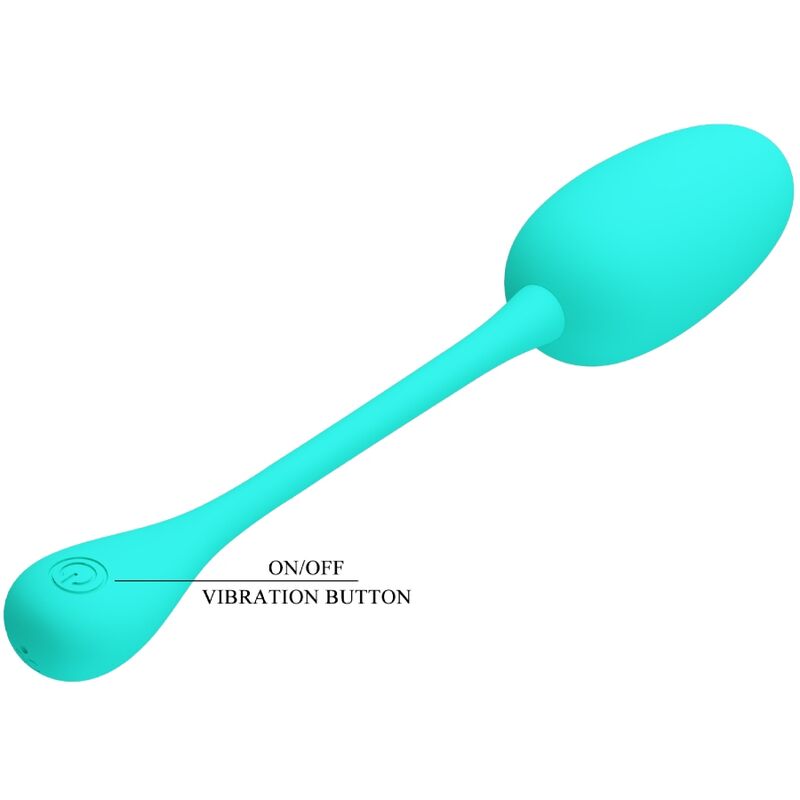 PRETTY LOVE - RECHARGEABLE VIBRATING EGG KNUCKER WATER GREEN