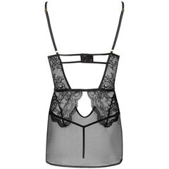 MODA LIVCO CORSETTI - CAMISA + BRAGA BARIRIN LC 90633 NEGRO