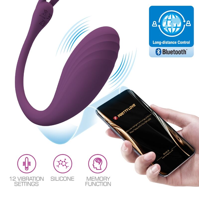 PRETTY LOVE - CATALINA VIBRADOR APP CONTROL REMOTO MORADO