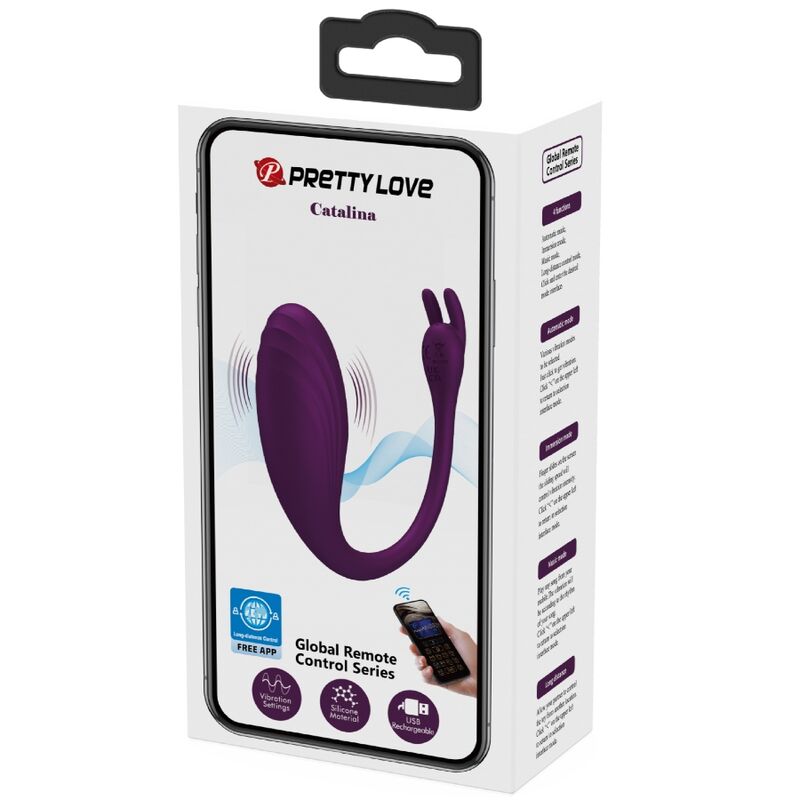 PRETTY LOVE - CATALINA VIBRADOR APP CONTROL REMOTO MORADO