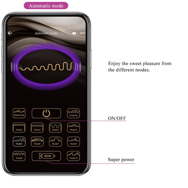 PRETTY LOVE - CATALINA VIBRADOR APP CONTROL REMOTO MORADO