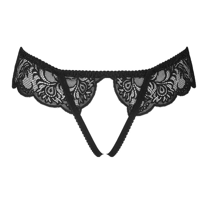 LIVCO CORSETTI FASHION - LOVE STORY LC 90679 BLACK CROCHLESS PANTIES