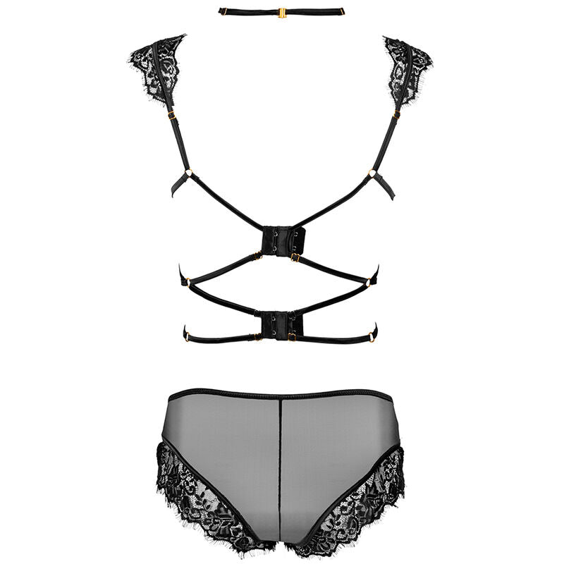 LIVCO CORSETTI FASHION - PALMENOM LC 90614 BRA + PANTIES BLACK