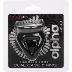 CALEXOTICS - ANILLO DE JAULA DUAL ALPHA NEGRO