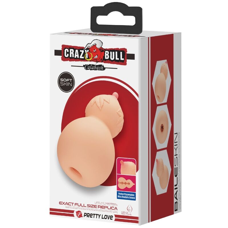 CRAZY BULL - MASTUBADOR EN FORMA DE PECHO CALABASH