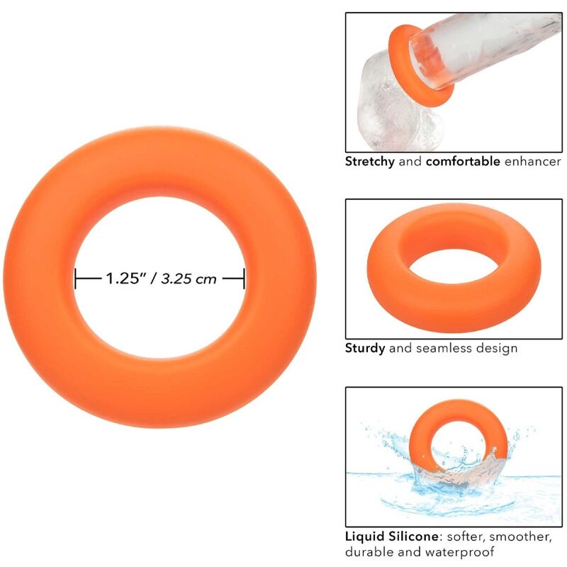 CALEXOTICS - ANILLO NARANJA GRANDE ALPHA PROLONG