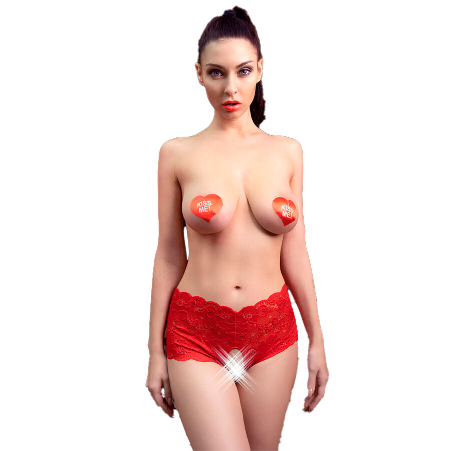 CHILIROSE - CR 4641 BRAGUITA SIN CROCHERS ROJA S/M