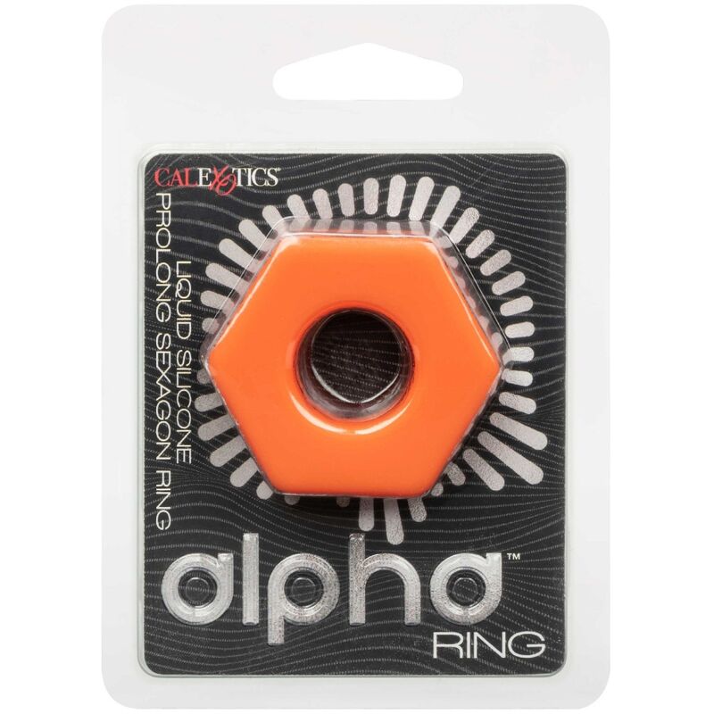 CALEXOTICS - ANILLO DE EXTENSIÓN ALPHA SEXAGON NARANJA