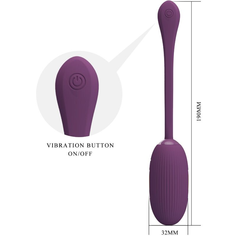 PRETTY LOVE - DOREEN RECHARGEABLE VIBRATING EGG PURPLE