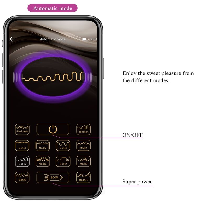 PRETTY LOVE - DOREEN RECHARGEABLE VIBRATING EGG PURPLE