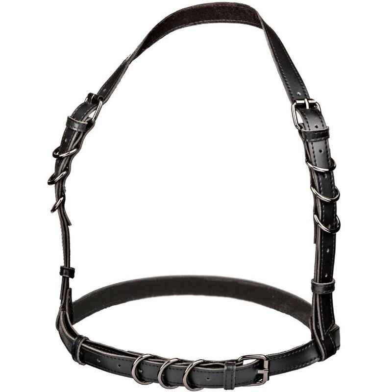 CALEXOTICS - EUPHORIA HARNESS BUCKLE HALTER PLUS SIZE BLACK