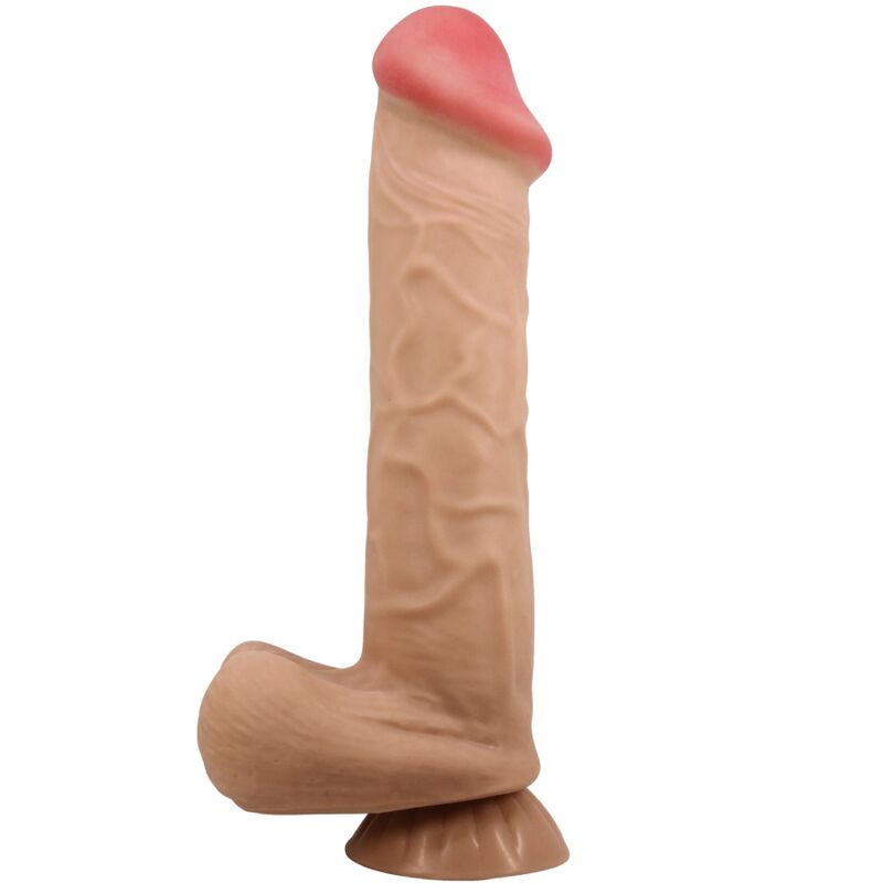 PRETTY LOVE - SLIDING SKIN SERIES REALISTIC DILDO WITH SUCTION CUP SLIDING SKIN FLESH 26 CM