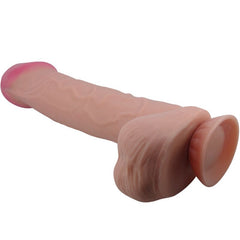 PRETTY LOVE - SLIDING SKIN SERIES DILDO REALISTA CON VENTOSA SLIDING SKIN MARRÓN 26 CM