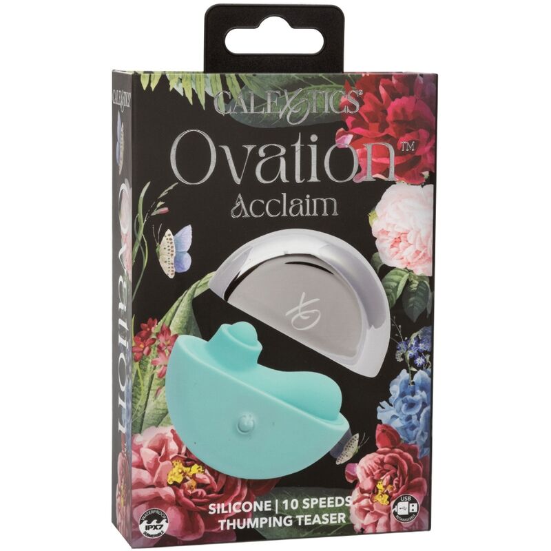 CALEXOTICS - OVATION STIMULATOR ACCLAIM AQUA GREEN