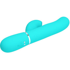 PRETTY LOVE - PERLITA 3 EN 1 VIBRADOR MULTIFUNCIÓN PUNTO G VERDE AGUA