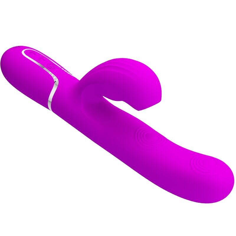 PRETTY LOVE - VIBRADOR PUNTO G MULTIFUNCIÓN 3 EN 1 PERLITA MORADO