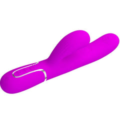 PRETTY LOVE - VIBRADOR PUNTO G MULTIFUNCIÓN 3 EN 1 PERLITA MORADO