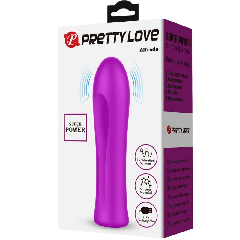 PRETTY LOVE - ALFREDA VIBRADOR SUPER POTENTE MORADO