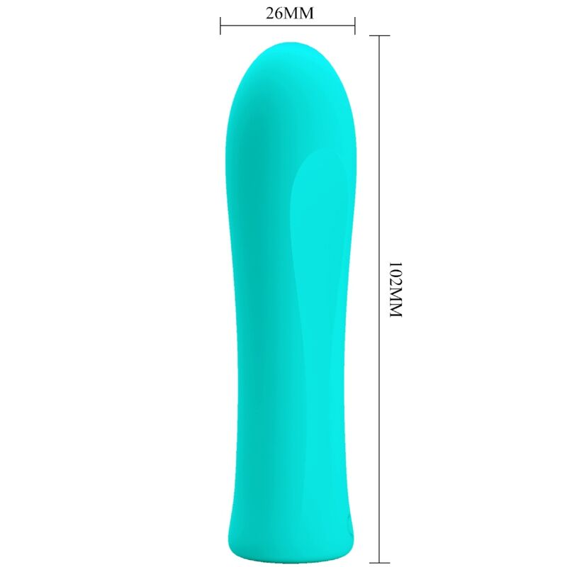 PRETTY LOVE - ALFREDA VIBRADOR SUPER POTENTE VERDE AGUA